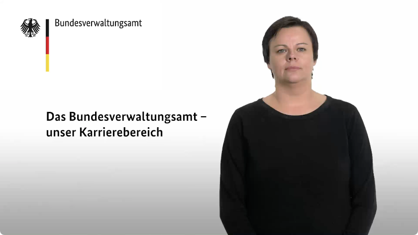 Startbild Gebärdensprach-Film "Über das BVA"